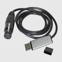 Load image into Gallery viewer, USB to DMX Interface Adapter Cable for Stage Light PC DMX512 Controller Dimmer DMX USB Signal Conversion
